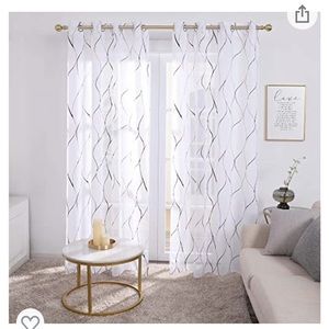 White Sheer Curtains (4 total)